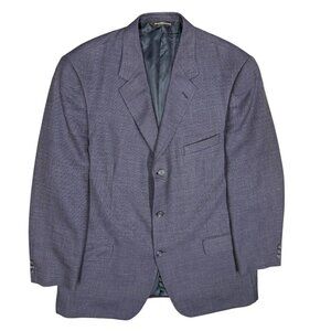 Coppley Wool Linen Silk Blazer Hopsack Sport Jacket Blue 46 L